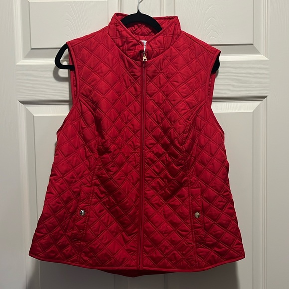 croft & barrow Jackets & Blazers - Croft & Barrow Red Quilted Vest